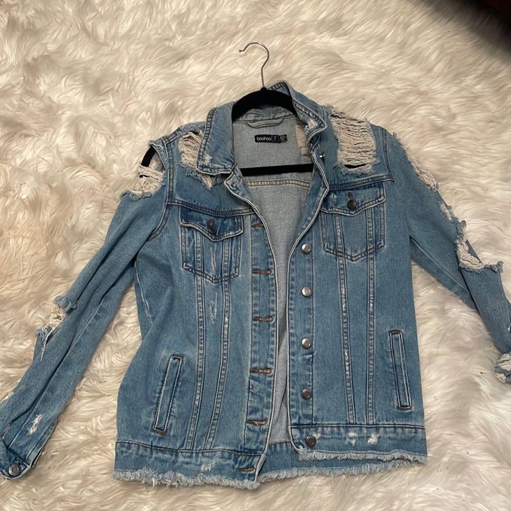 Worn once boohoo petite jean jacket